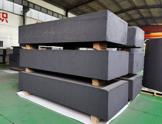 Bloque de grafito extrudido grande negro de 0,8 mm tamaño de grano Grafito de vibración