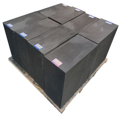 Color gris oscuro Batería de litio lisa Bloque de grafito 1.80 G/Cm3 12μm Tamaño de grano