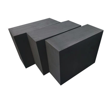 Color gris oscuro Batería de litio lisa Bloque de grafito 1.80 G/Cm3 12μm Tamaño de grano