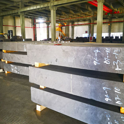 Ingot de oro fundición y moldeado utiliza grafito crisol de oro utiliza bloques isostáticos de grafito
